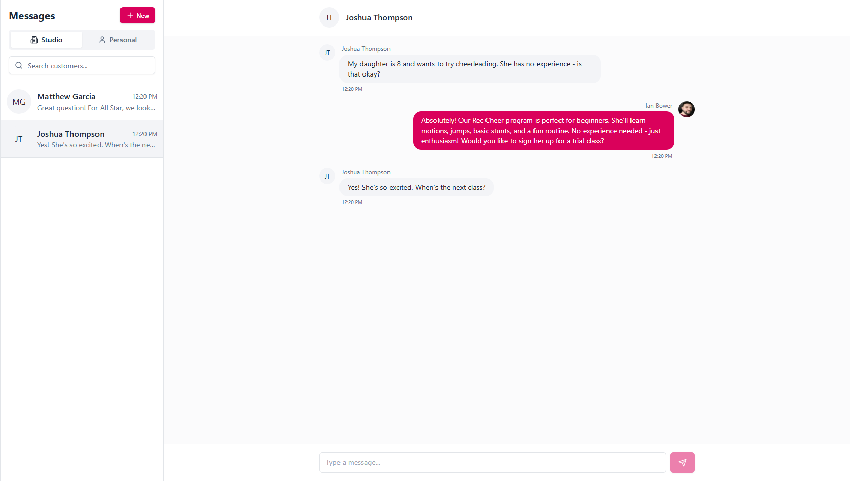 Messaging and communications
